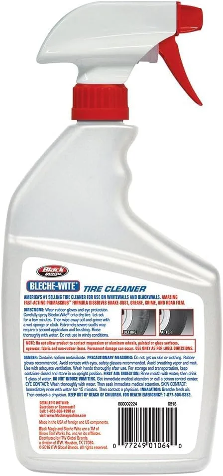 Westleys 800002224 32 Oz Blech-Wite Tire Cleaner, 4 Pack