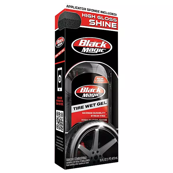 Black Magic 5072647 Tire Wet Gel, 16 oz - Thick Clinging Formula