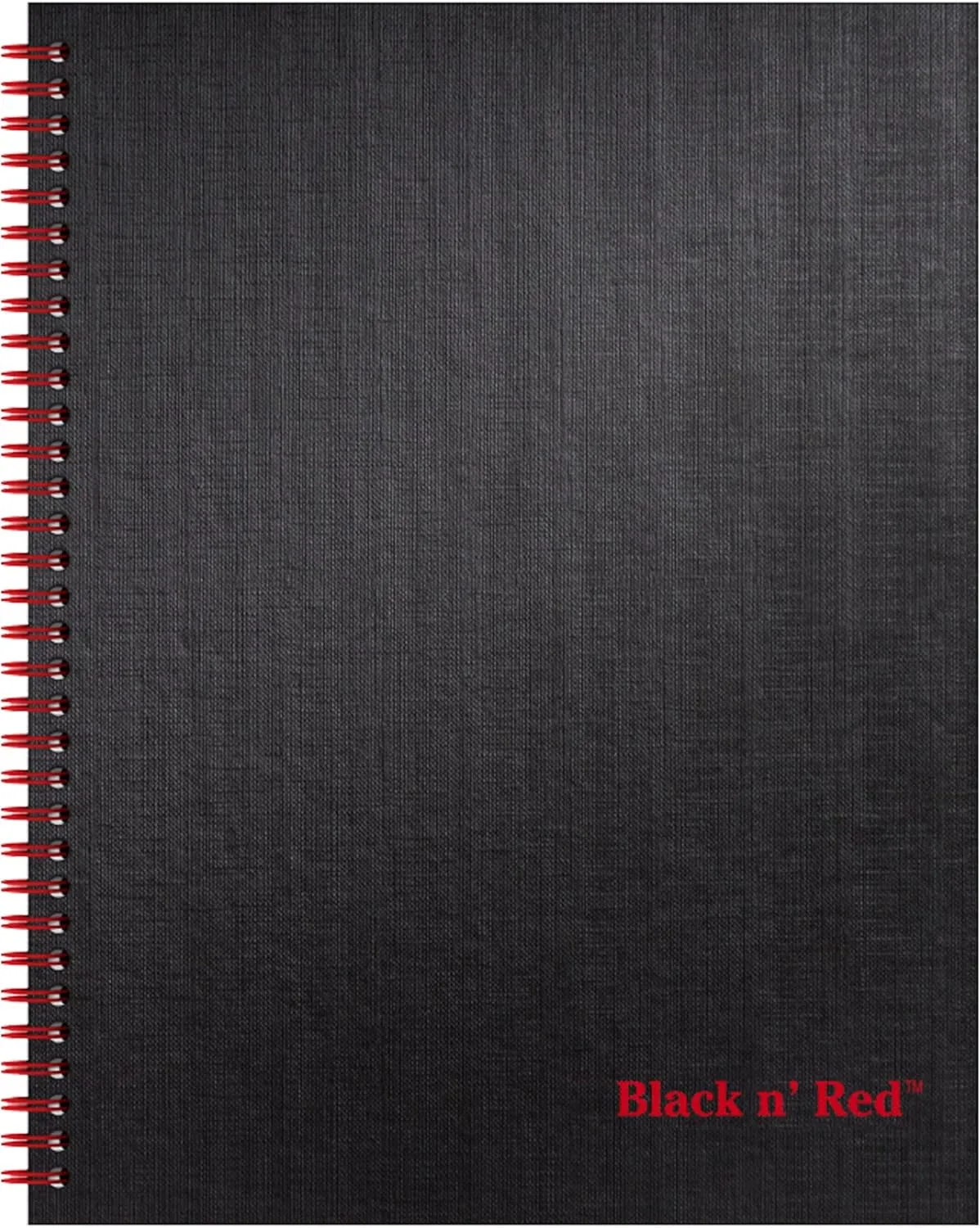 Black n' Red Notebook, Business Journal - Hardcover Wirebound, 70 Sheets, Optik Paper