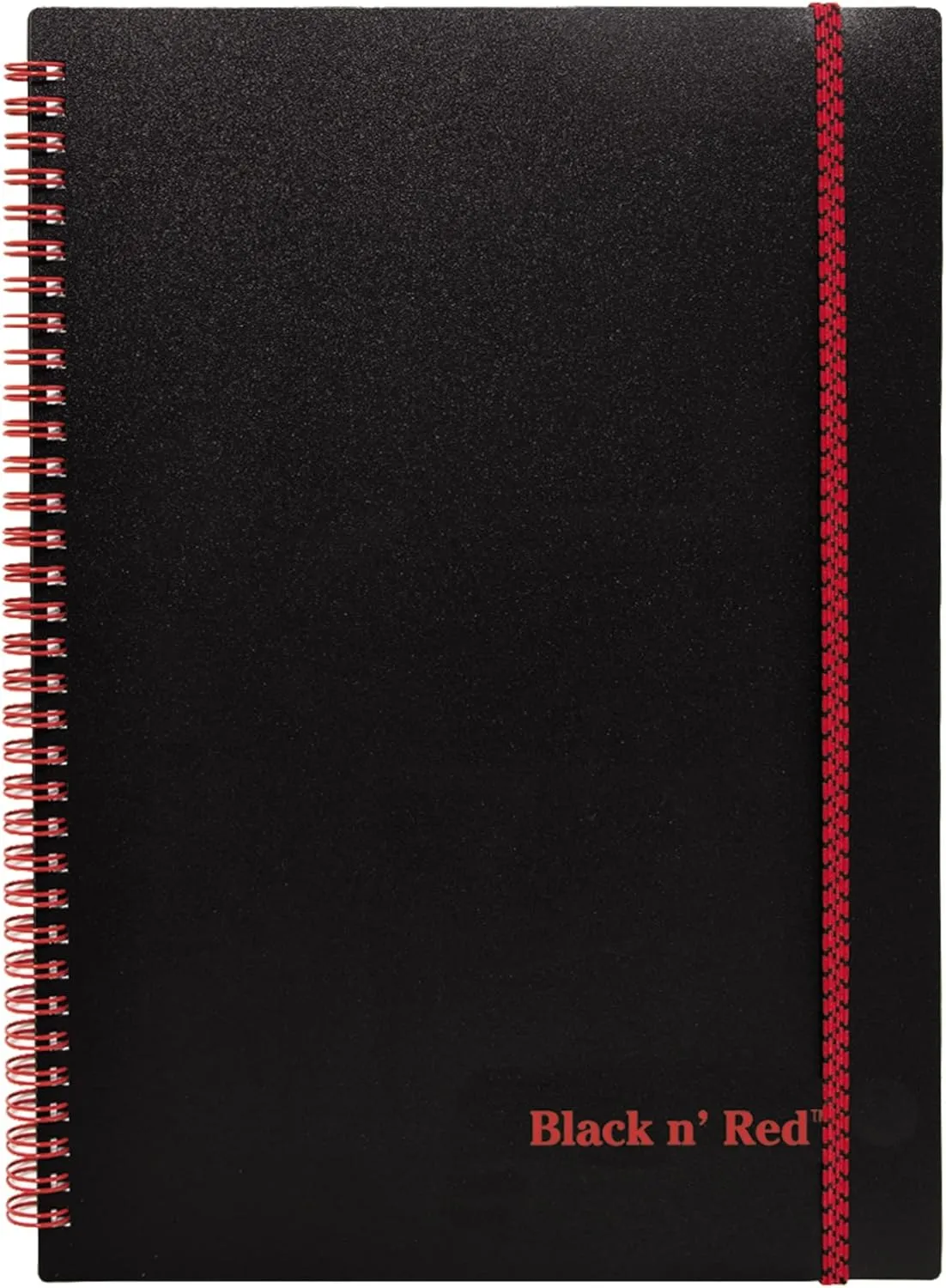 Black n' Red Notebook, Business Journal, Optik Paper, Wirebound, 70 Sheets, Ruled, SCRIBZEE-compatible