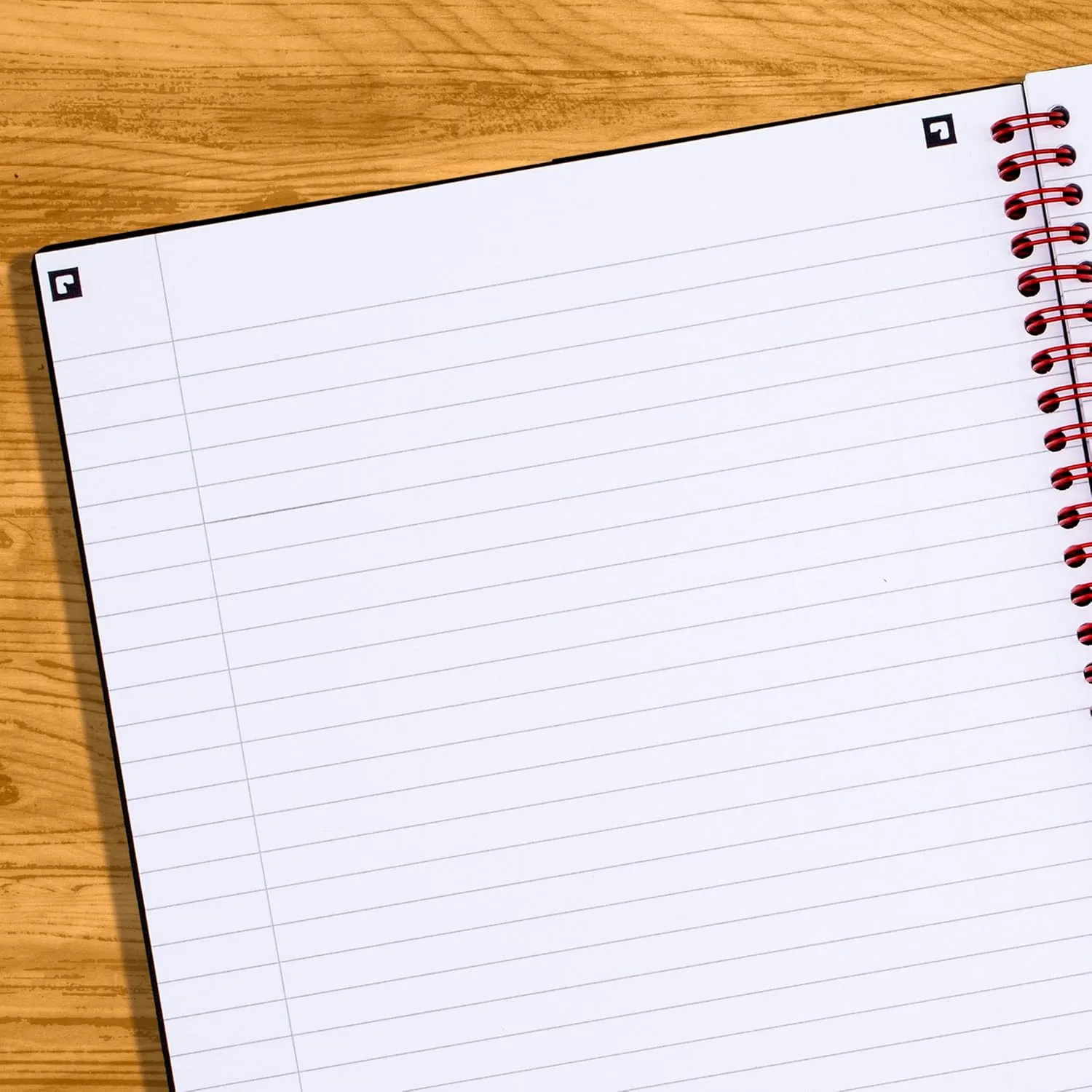 Black n' Red Notebook, Business Journal - Hardcover Wirebound, 70 Sheets, Optik Paper
