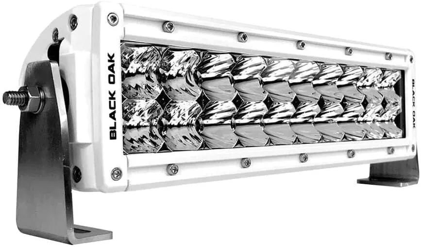 Black Oak Pro Series 3.0 Double Row 10" LED Light Bar - Combo Optics - White Housing
