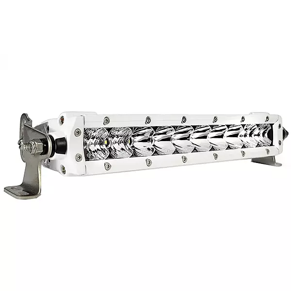 Black Oak Pro Series 3.0 Single Row 10" LED Light Bar - Combo Optics - White Housing