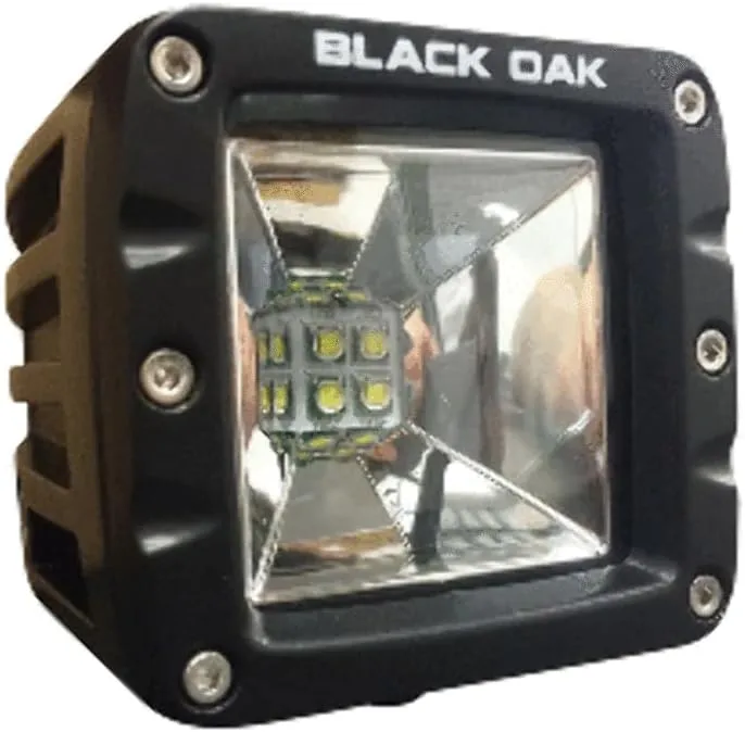 Black Oak 2" LED Light Pod - Scene Optics - Black Housing - Pro Series 3.0