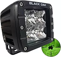 Black Oak Pro Series 3.0 2" 940nm Infrared Pod Light - Flood Optics - Black Housing