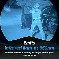 Black Oak Vehicle Infrared LED POD Light - Tactical LED Light POD Off Road Hunting for Night Vision 2 Inch