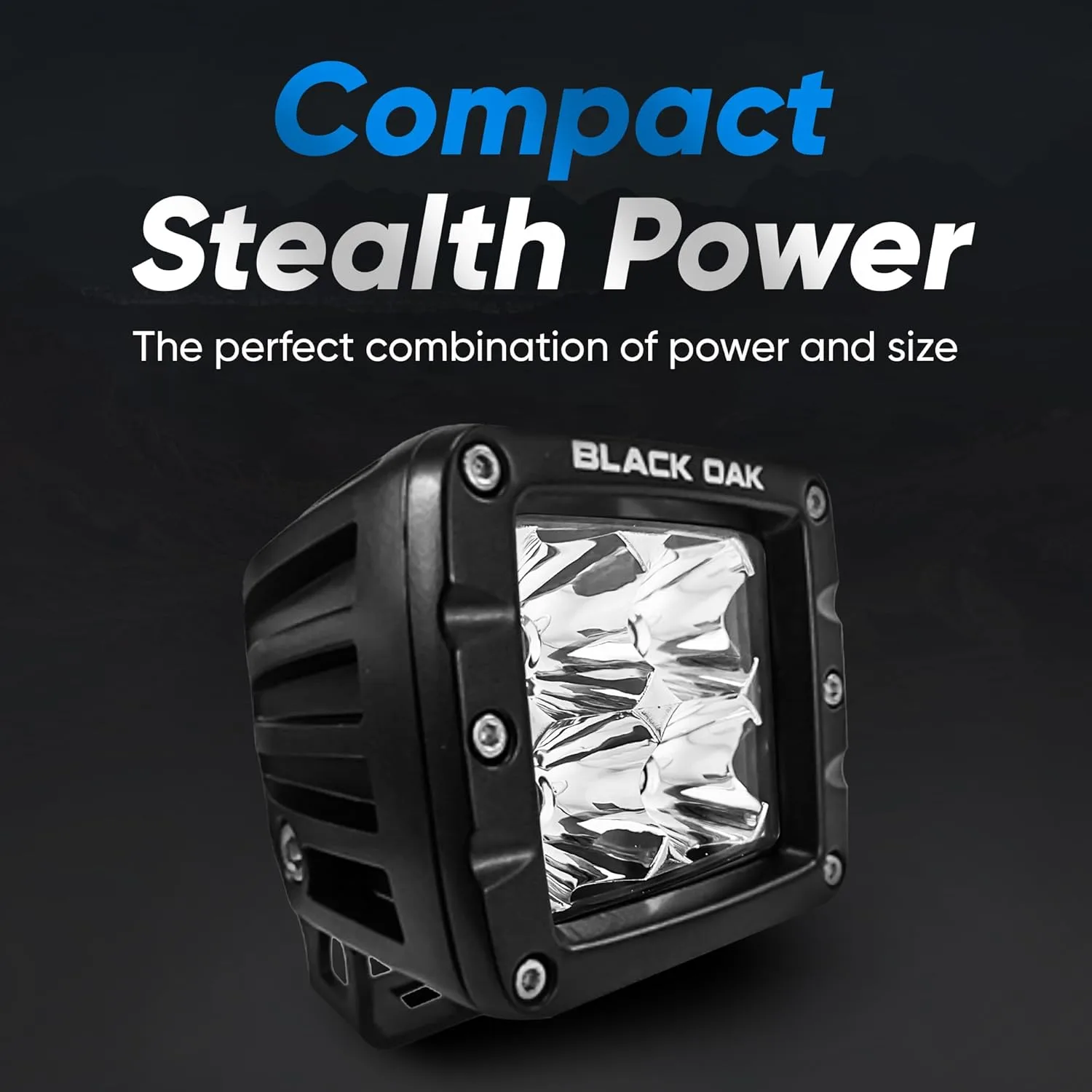 Black Oak Vehicle Infrared LED POD Light - Tactical LED Light POD Off Road Hunting for Night Vision 2 Inch