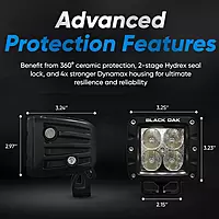 Black Oak Vehicle Infrared LED POD Light - Tactical LED Light POD Off Road Hunting for Night Vision 2 Inch