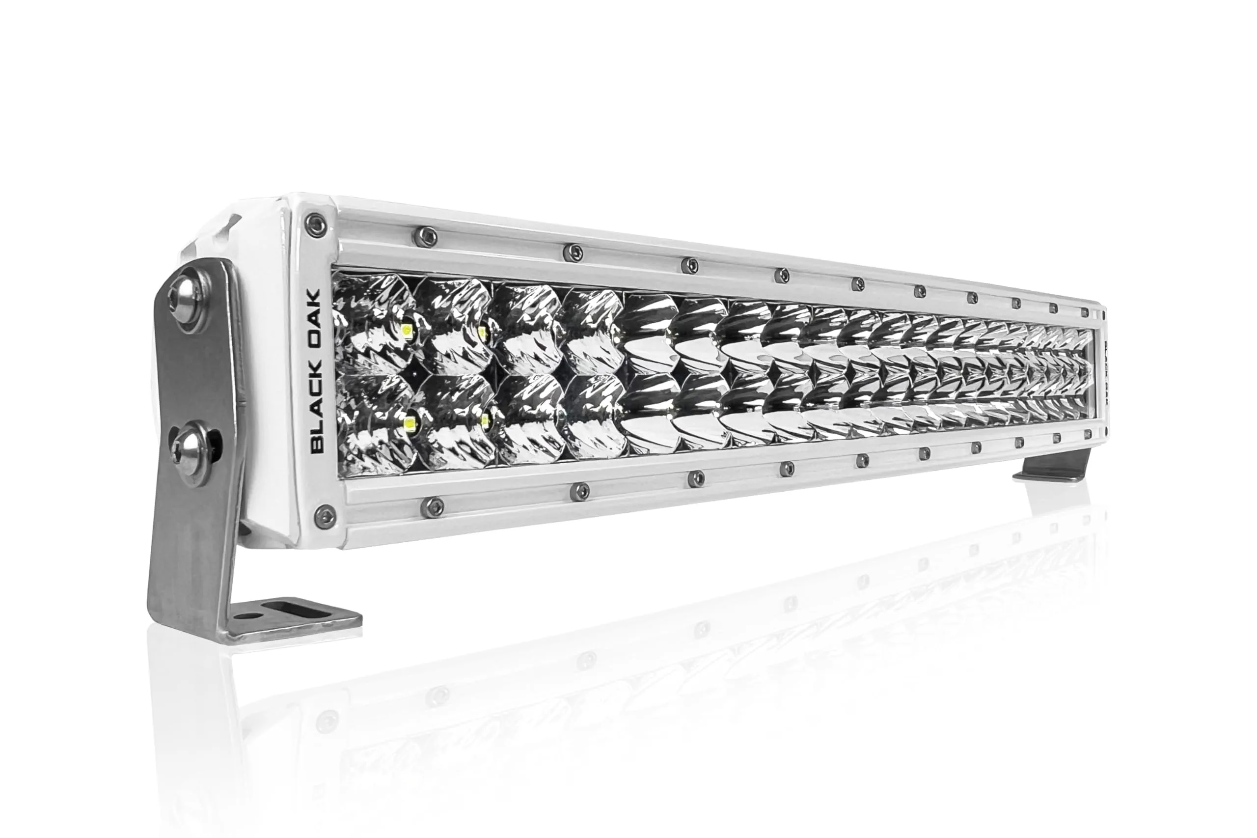 BLACK OAK Pro Series 3.0 Curved Double Row LED Light Bar - Combo Optics, IP69K