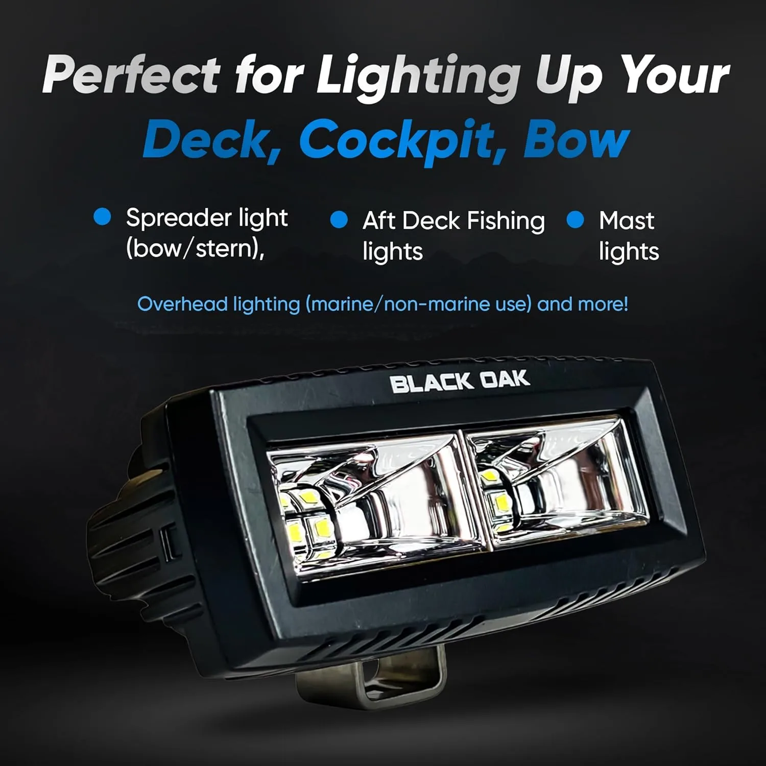 Black Oak Marine Spreader Light - Scene Optics - Pro Series 3.0