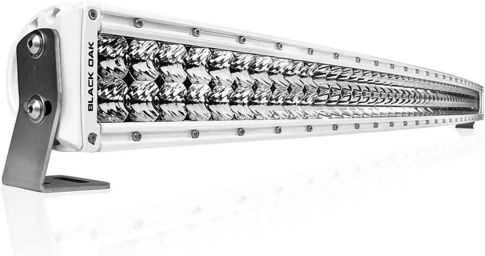 BLACK OAK Pro Series 3.0 Curved Double Row LED Light Bar - Combo Optics, IP69K