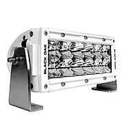 Black Oak Pro Series 3.0 Double Row 6" LED Light Bar - Combo Optics - White Housing