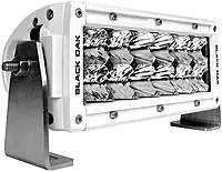 Black Oak Pro Series 3.0 Double Row 6" LED Light Bar - Combo Optics - White Housing