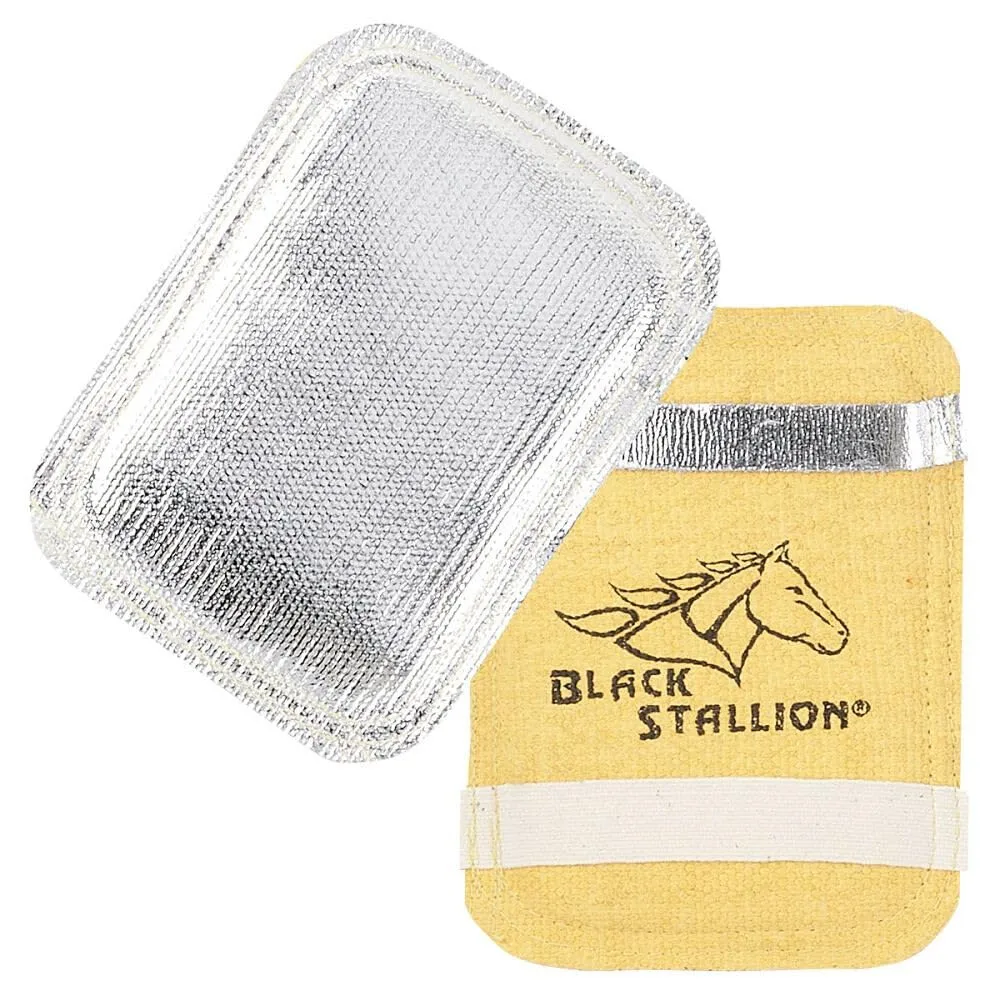 Black Stallion 1/2In Aluminized Fiberglass Glove Back Pad
