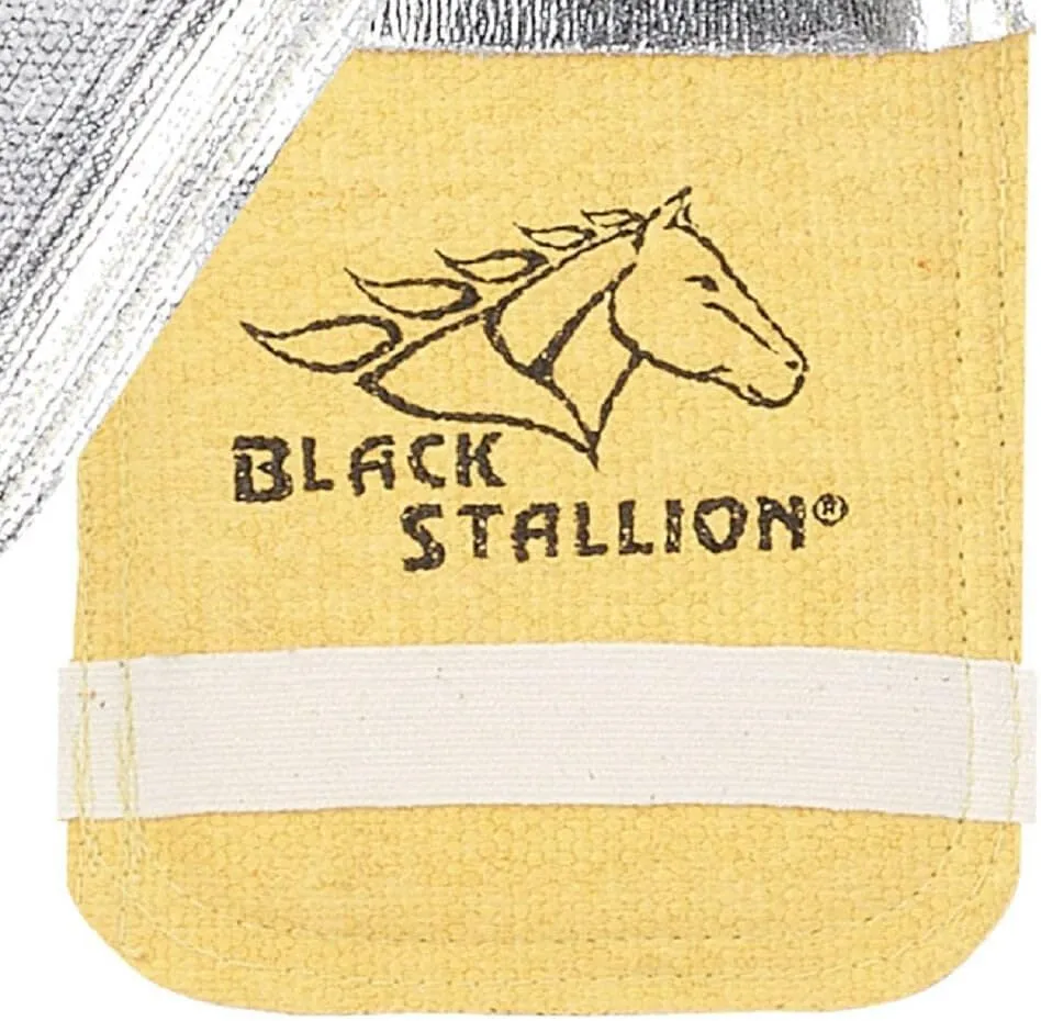 Black Stallion 1/2In Aluminized Fiberglass Glove Back Pad