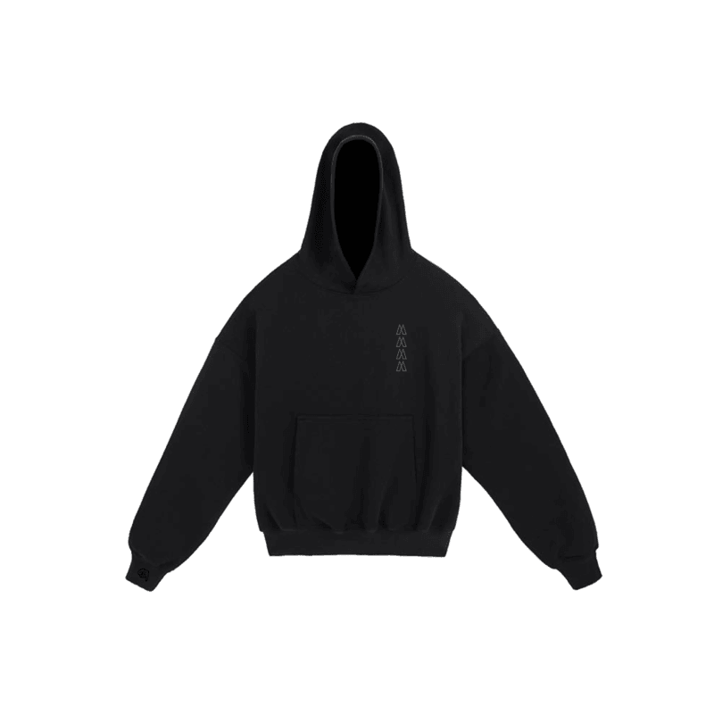 Hoodie Origins Black Drop Shoulder