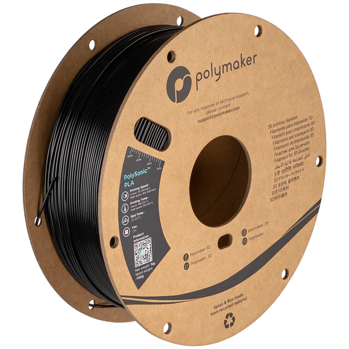    PolySonic™ PLA (1.75mm, 1000g) Black