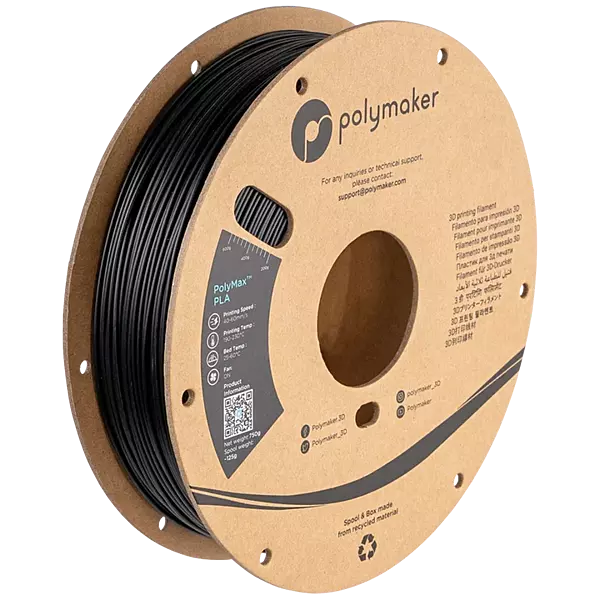 PolyMax PLA(1.75mm, 750g) Black