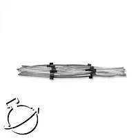 Standard, black/black (0.76mm)