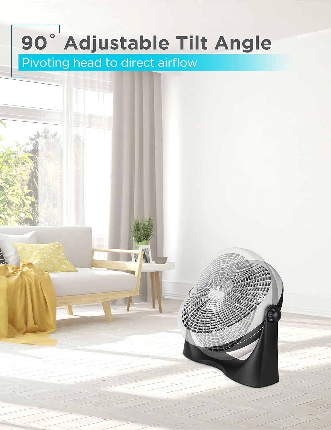 BLACK+DECKER Portable Indoor Fans, 3-Speed Tabletop & Floor