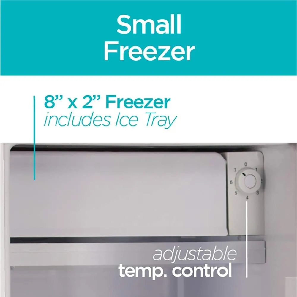 BLACK+DECKER Compact Refrigerator Energy Star Single Door Mini Fridge with Freezer