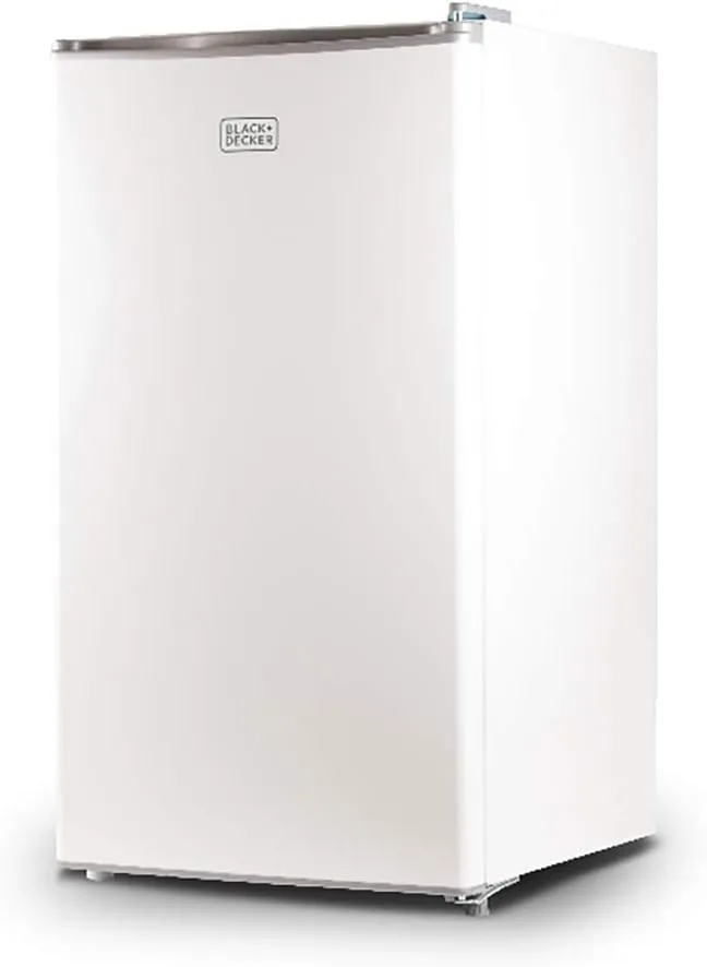 BLACK+DECKER Compact Refrigerator Energy Star Single Door Mini Fridge with Freezer