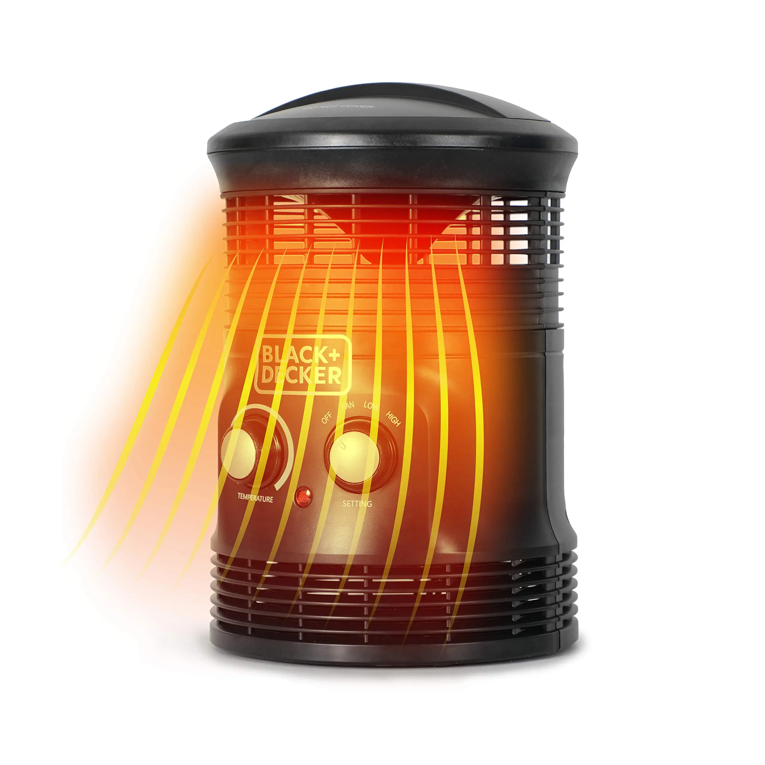 Black+Decker 360° Portable Heater Fan Combo 2in1 Personal Mini Space Heater