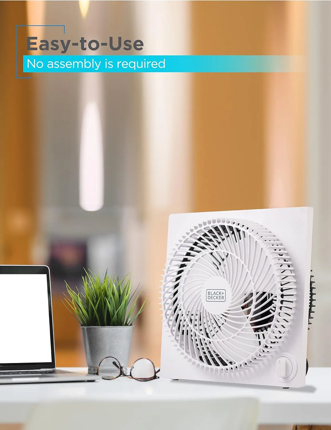 BLACK+DECKER Portable Indoor Fans, 3-Speed Tabletop & Floor