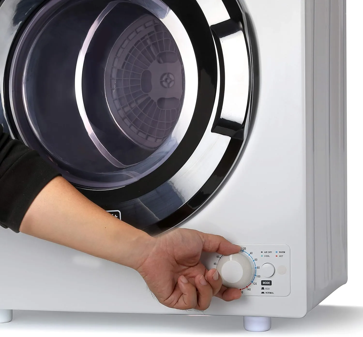 BLACK+DECKER Compact Portable Dryer (Front-Load, Stainless Steel Drum)