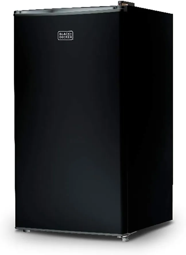 BLACK+DECKER Compact Refrigerator Energy Star Single Door Mini Fridge with Freezer