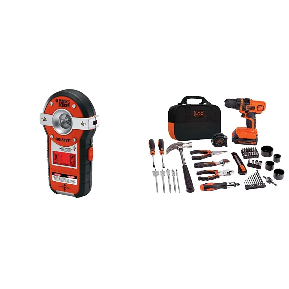 BLACK+DECKER BDL190S BullsEye Auto-Leveling Line Laser with Stud Finder