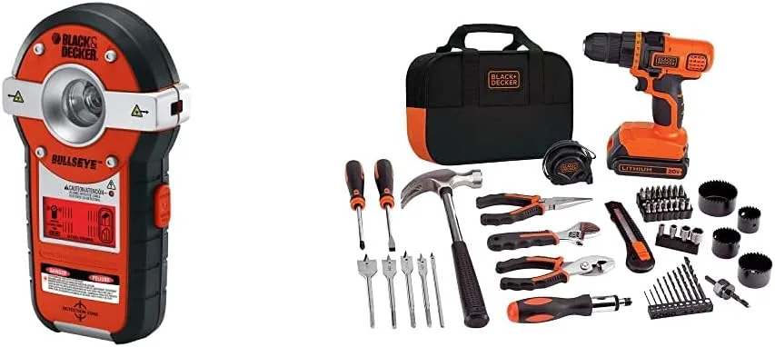 BLACK+DECKER BDL190S BullsEye Auto-Leveling Line Laser with Stud Finder