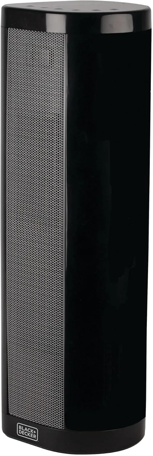 BLACK+DECKER Ceramic Space Heater with Adjustable Thermostat, Tower Heater for Vertical or Horizontal Use