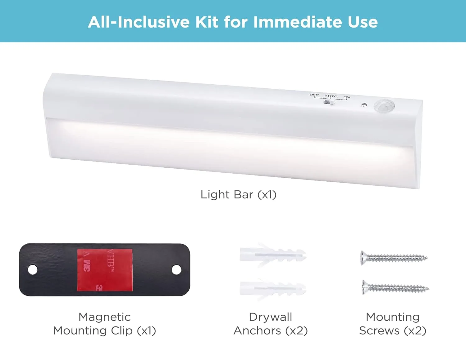 BLACK+DECKER PureOptics Battery Operated Under Cabinet LED Light Bar