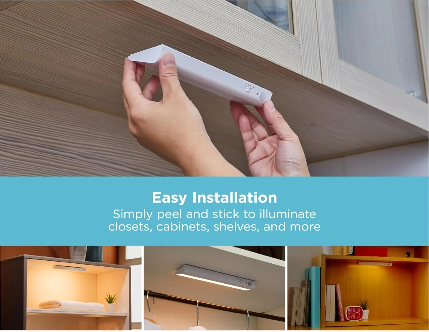 BLACK+DECKER PureOptics Battery Operated Under Cabinet LED Light Bar