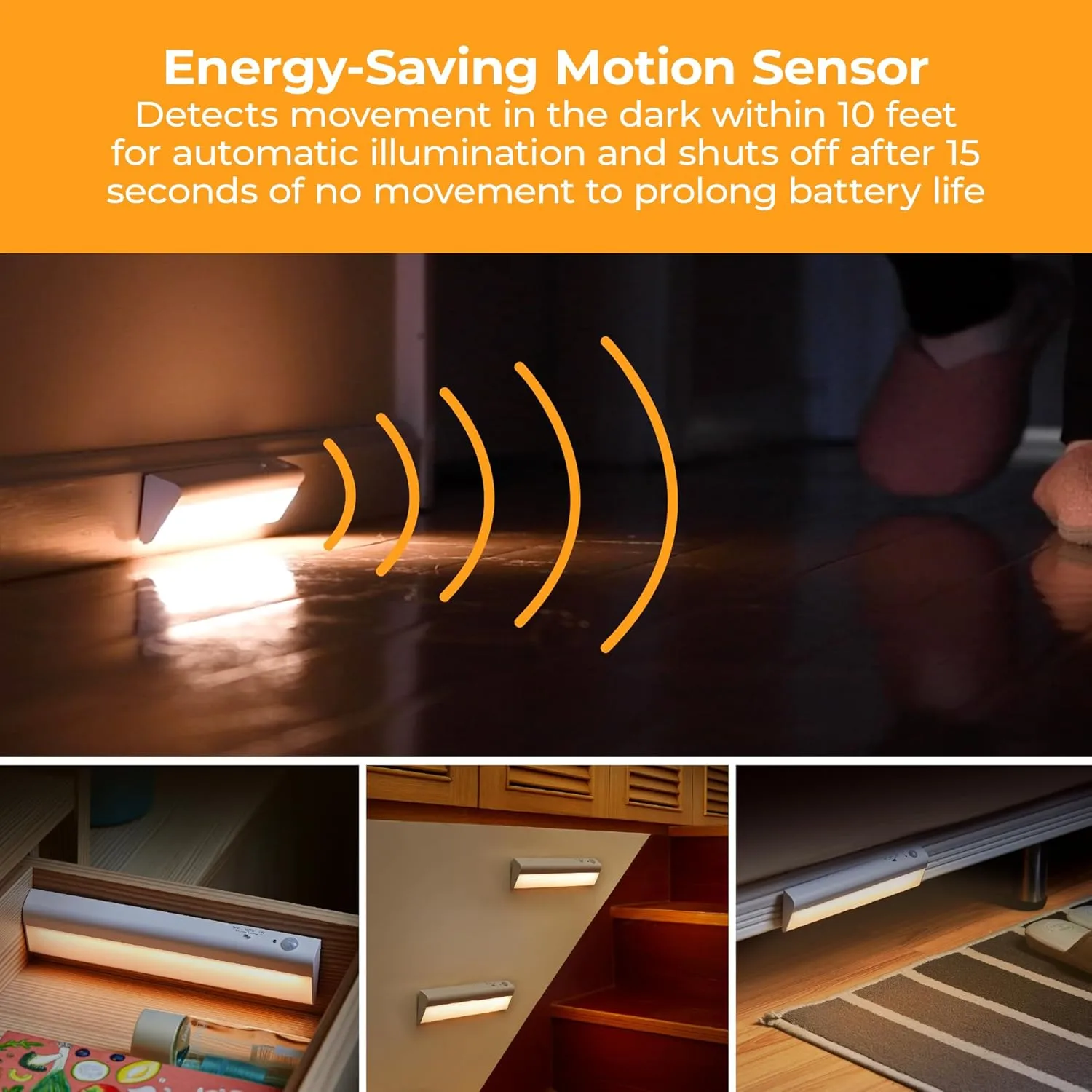 BLACK+DECKER PureOptics Battery Operated Under Cabinet LED Light Bar