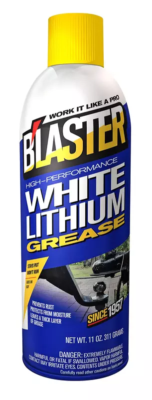 B'laster 16-LG High-Performance White Lithium Grease - 11-Ounces 11 Ounce Case of 1 Single