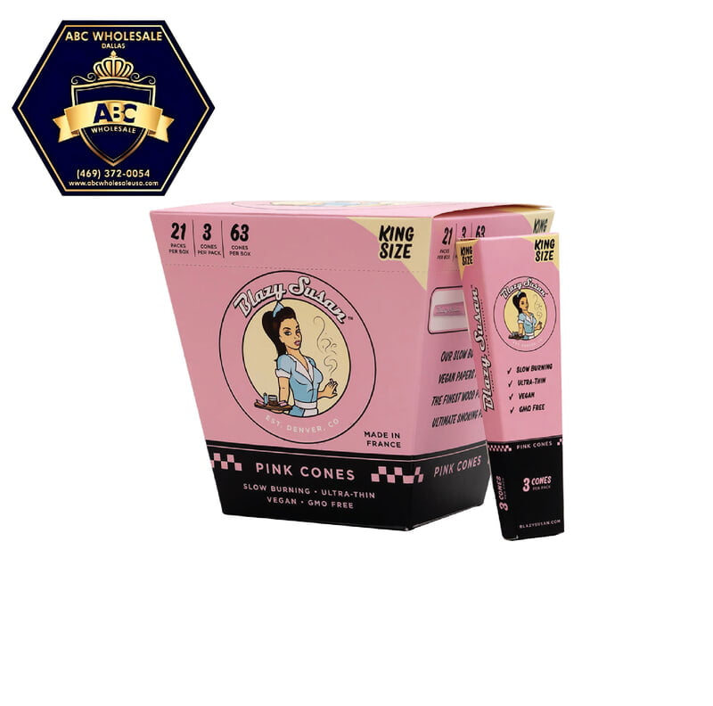 BLAZY SUSAN PINK KING SIZE 3PK CONE