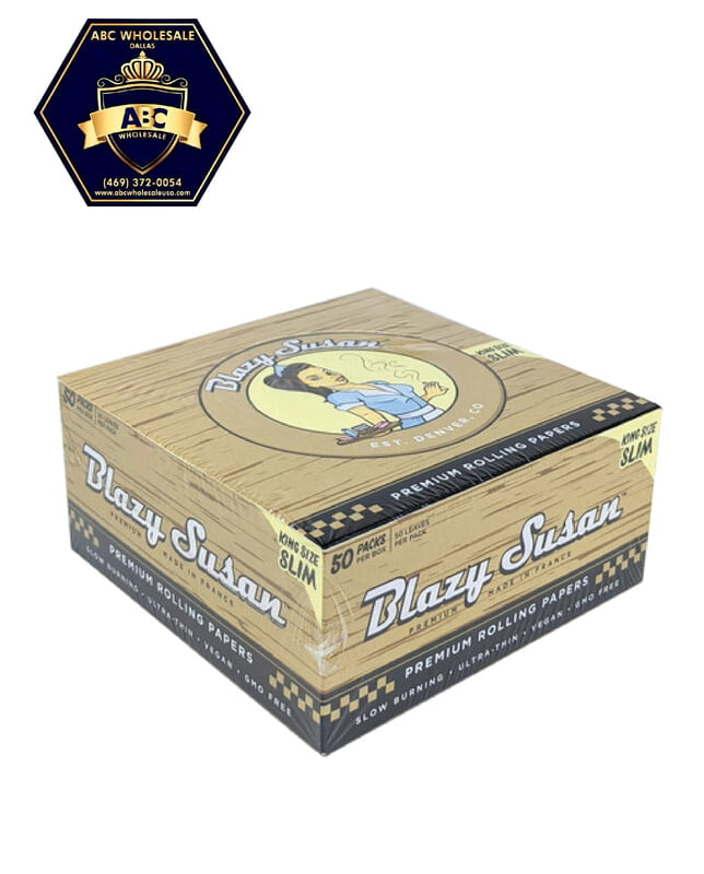 BLAZY SUSAN KING SIZE ROLLING PAPER 50PACK/BOX