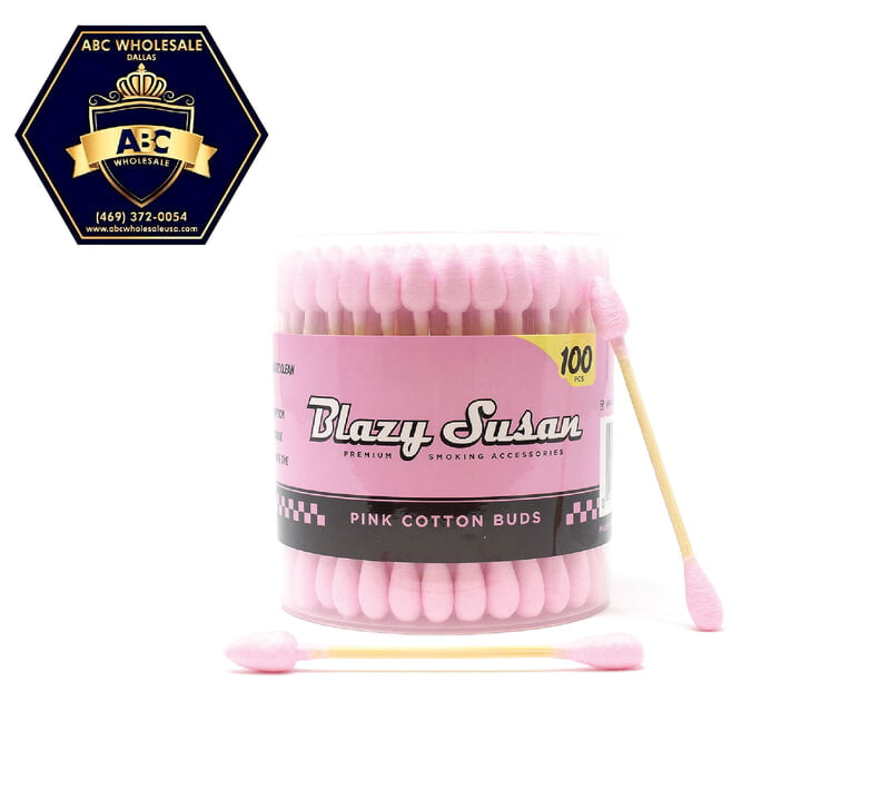 BLAZY SUSAN PINK COTTON BUDS 100PCS