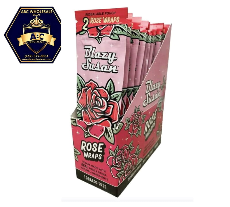 BLAZY SUSAN ROSE WRAPS TOBACCO FREE 25PK