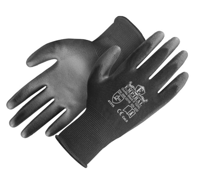 Black PU Coated Gloves
