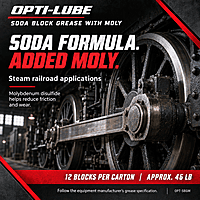 Opti-Lube Soda Block Grease with Moly - 1 Carton of 12 Blocks - Approx. 46 lbs. Opti-Lube Soda Block Grease with Moly - 1 Carton of 12 Blocks - Approx. 46 lbs.