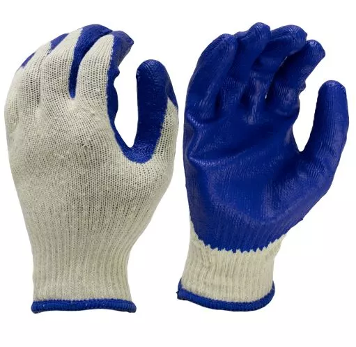 Economy blue latex palm with a white liner