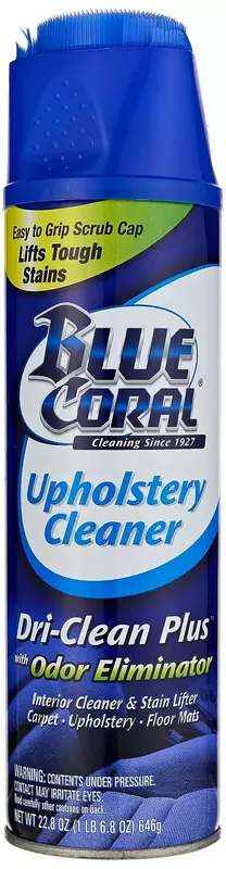 Blue Coral DC22 Upholstery Cleaner Dri-Clean Plus with Odor Eliminator, 22.8 oz. Aerosol (Pack of 1)