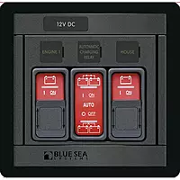 Blue Sea Systems 1148 Remote Control Panel w/ (3) 2145 Contura Switches