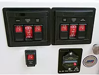 Blue Sea Systems 1148 Remote Control Panel w/ (3) 2145 Contura Switches
