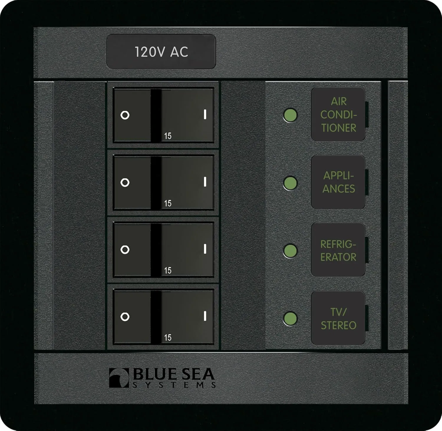 Blue Sea Systems 1210 120 Volt AC 4 Position, Beige