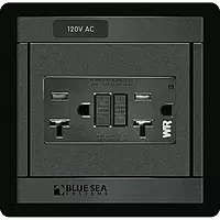 Blue Sea - 1499-BSS - Panel 360 120VAC GFCI Dual Outlet - (Pack of 1)