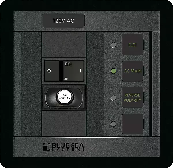 Blue Sea 1502 ELCI Main 30A Double Pole Panel